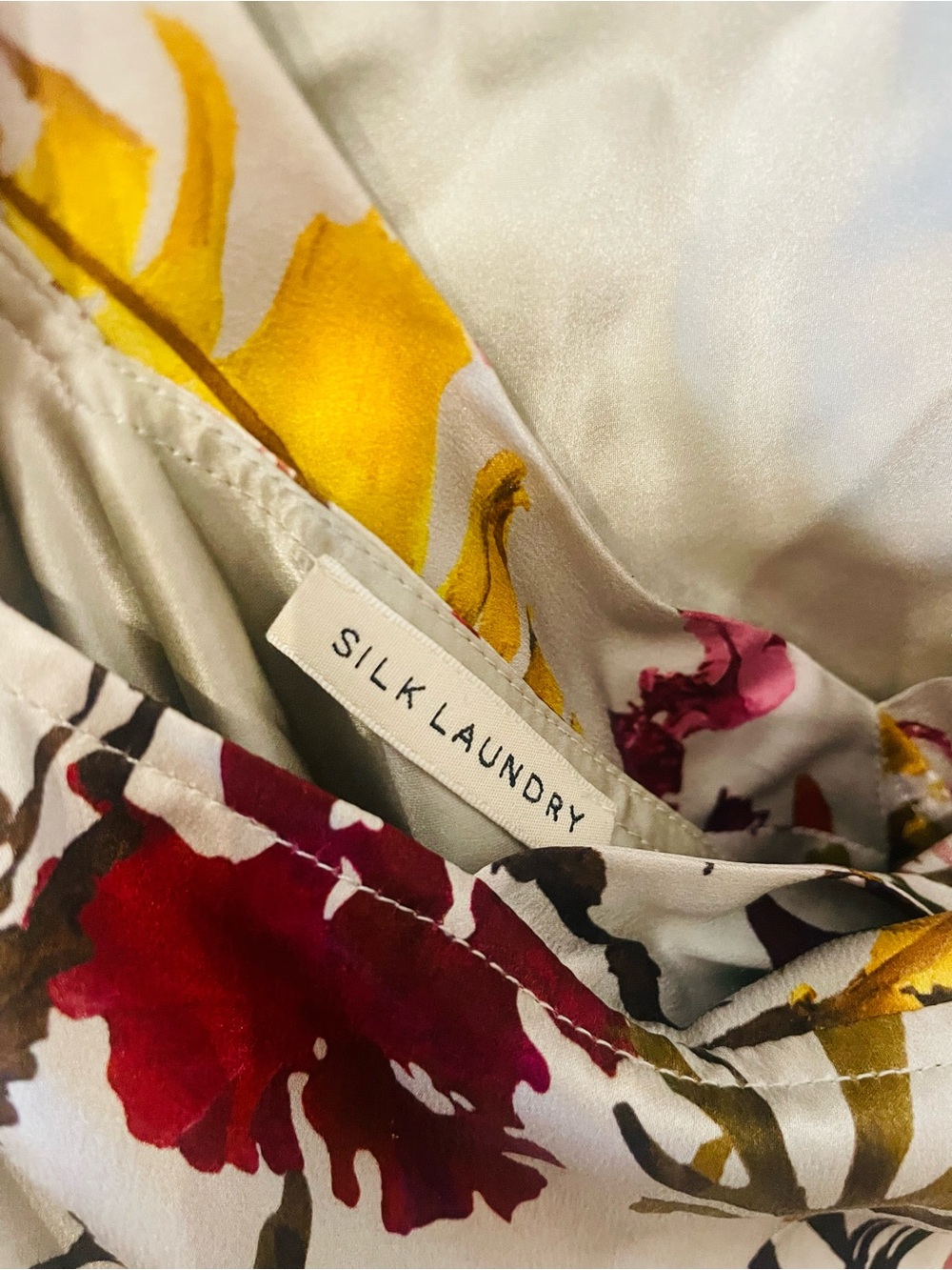 NWT Silk Laundry High Low Dress Planktonic Silk Maxi Dress Size Small - Picture 10 of 13